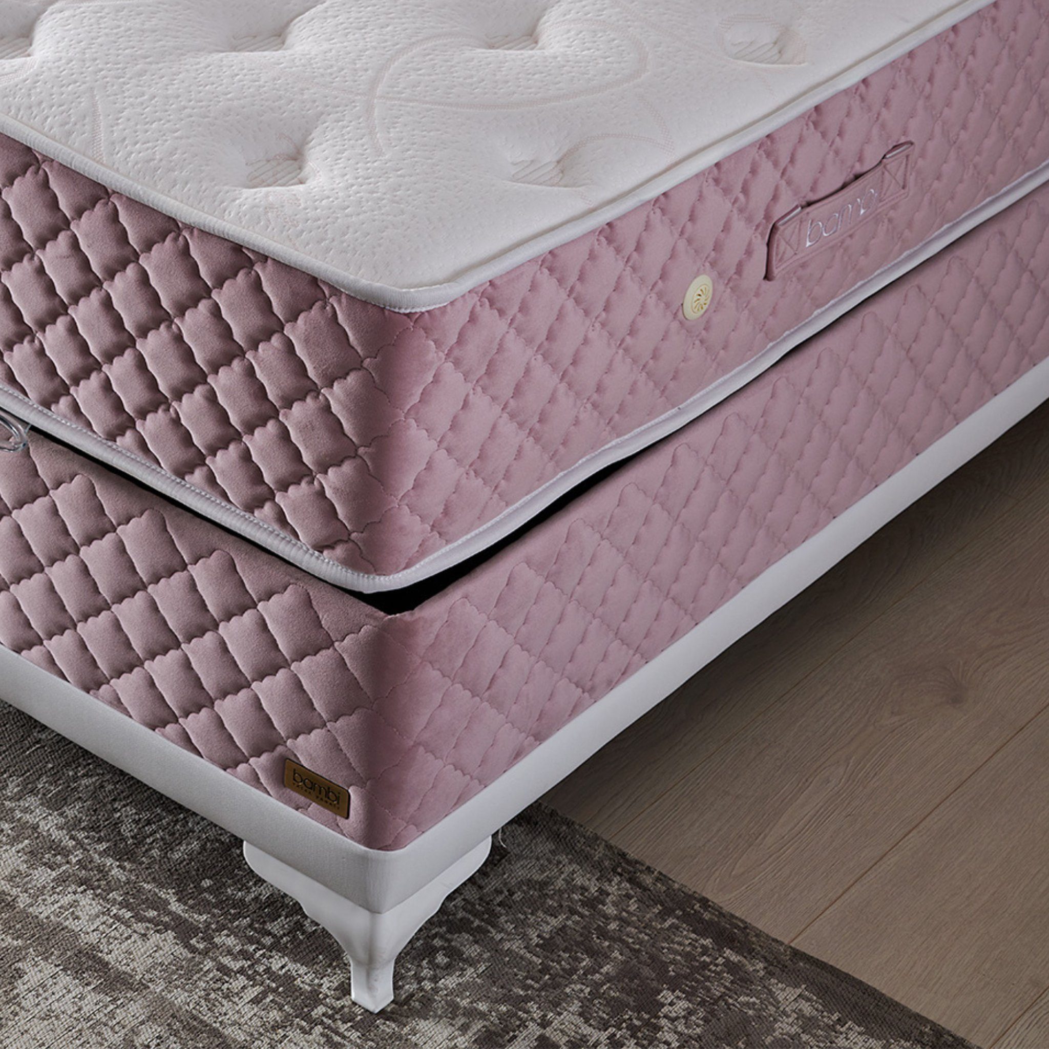 Taschenfederkernmatratze 7 Schichten Höhe 29 cm Matratze 90x200 Doppelseitige Verwendung Pinky, Moln