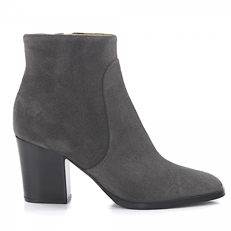 Sergio Rossi - Klassische Stiefeletten A78320 Veloursleder - grau