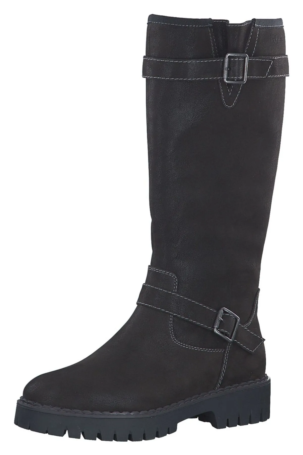 s.Oliver  Stiefel - Schwarz - Flacher Absatz