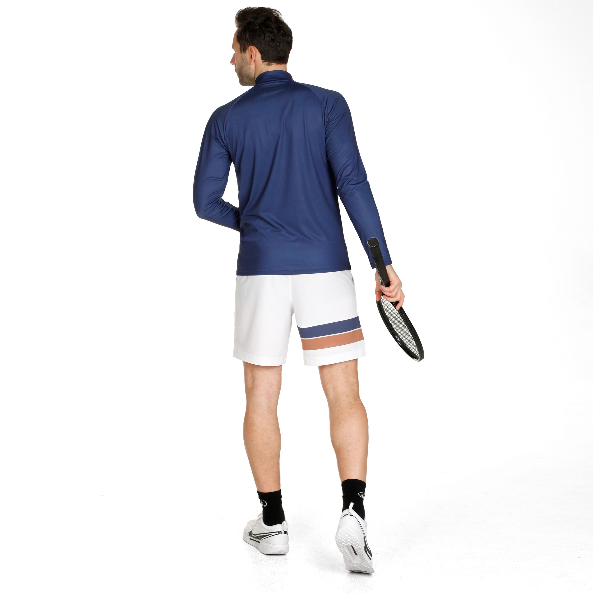 Retro Stripe Block Smash Shorts Herren - Weiß