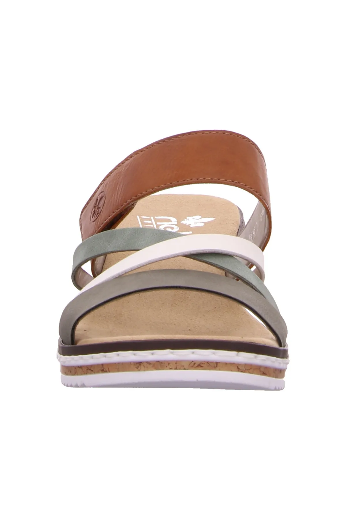 Rieker  Sandalette - Grün - Flacher Absatz