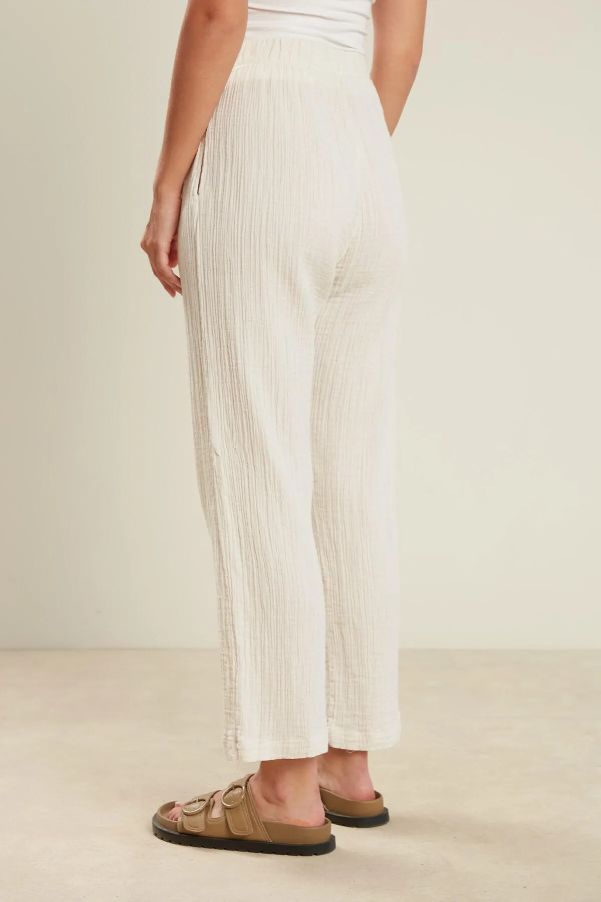 Manuka  MUSLIN-HOSE ECRU