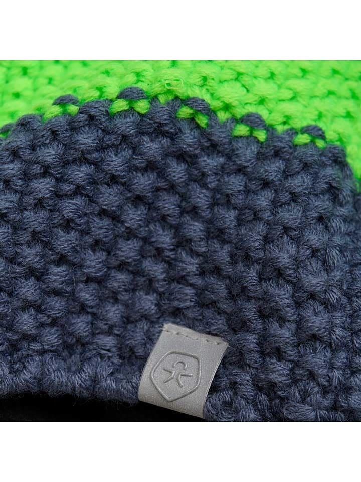 Color Kids Bommelmütze in Dunkelblau/ Grün/ Blau günstig kaufen