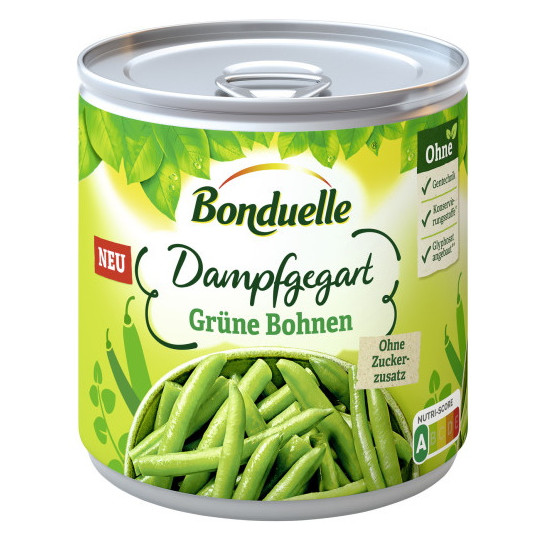 Bonduelle Grüne Bohnen dampfgegart 295G