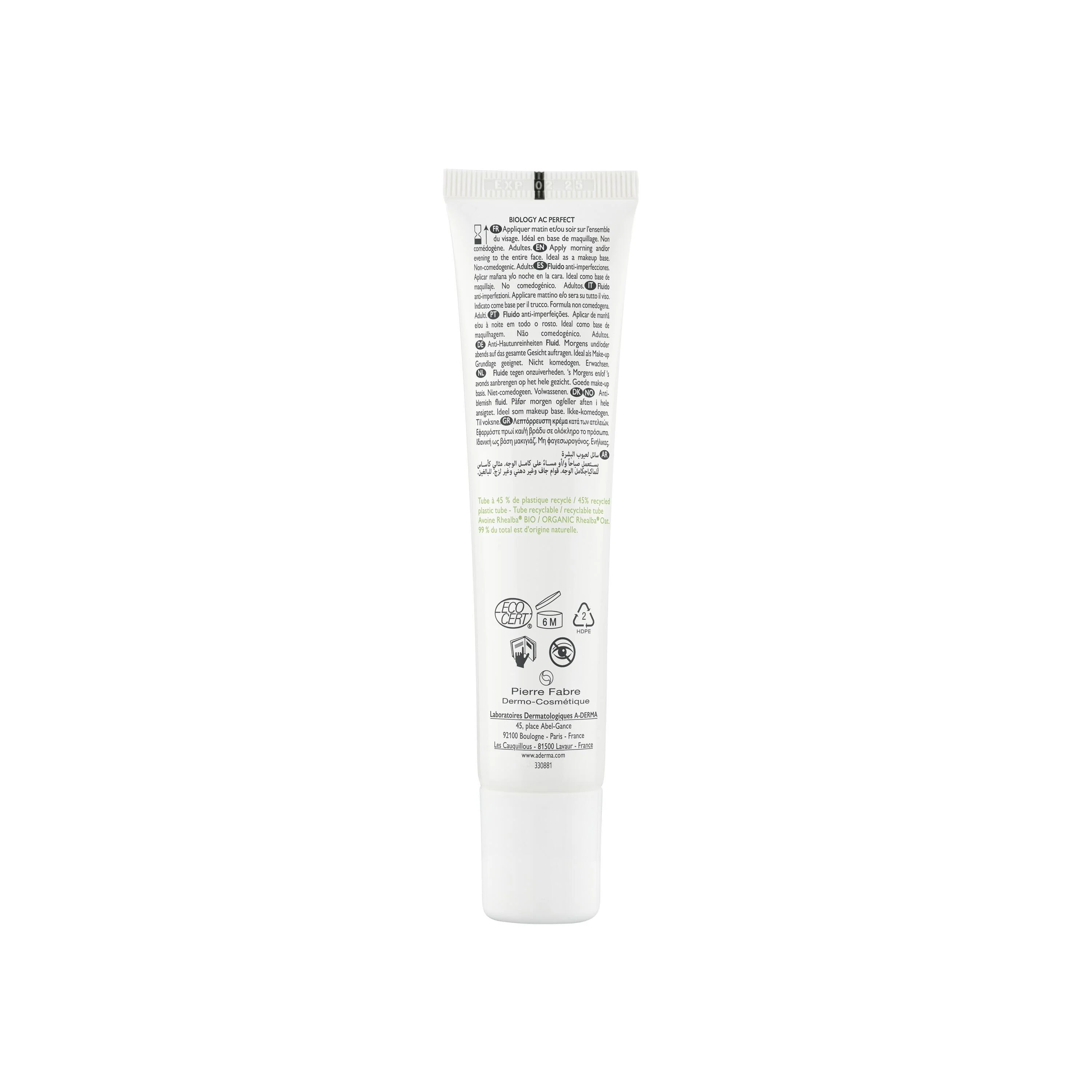 Fluido Anti-Imperfeições AC PERFECT da Biology - Fluido Facial Anti-Imperfeições, Primeiro Sinal de Fluido Facial