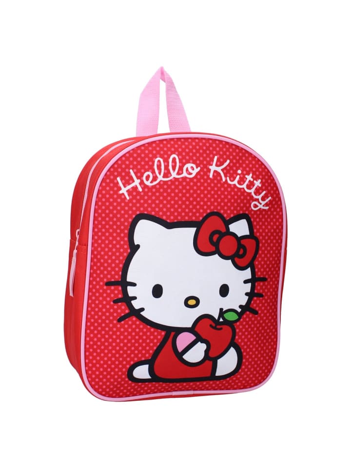 COFI 1453 Hello Kitty Rucksack –geräumigem Hauptfach und verstellbaren in Rot günstig kaufen 29 x 22 cm