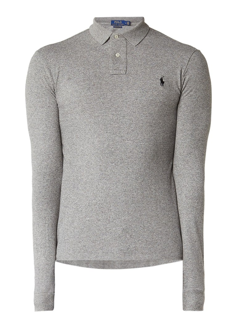 Ralph Lauren pieguļošs garroku polo krekls ar garām piedurknēm