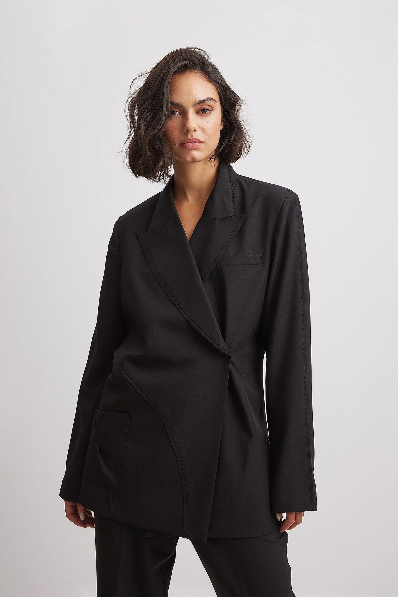 Blazer mit grobem Wellenschliff