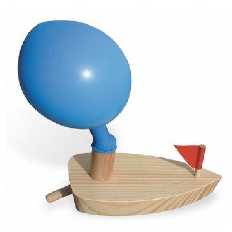 Bateau ballon en bois