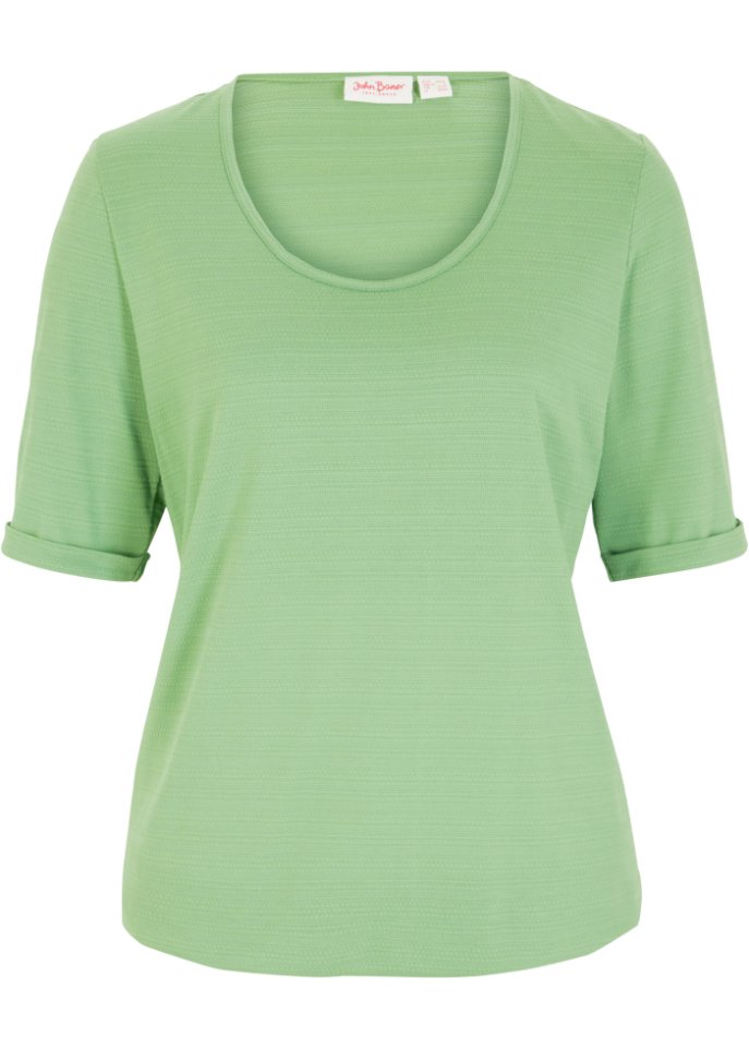 Shirt aus Strukturjersey