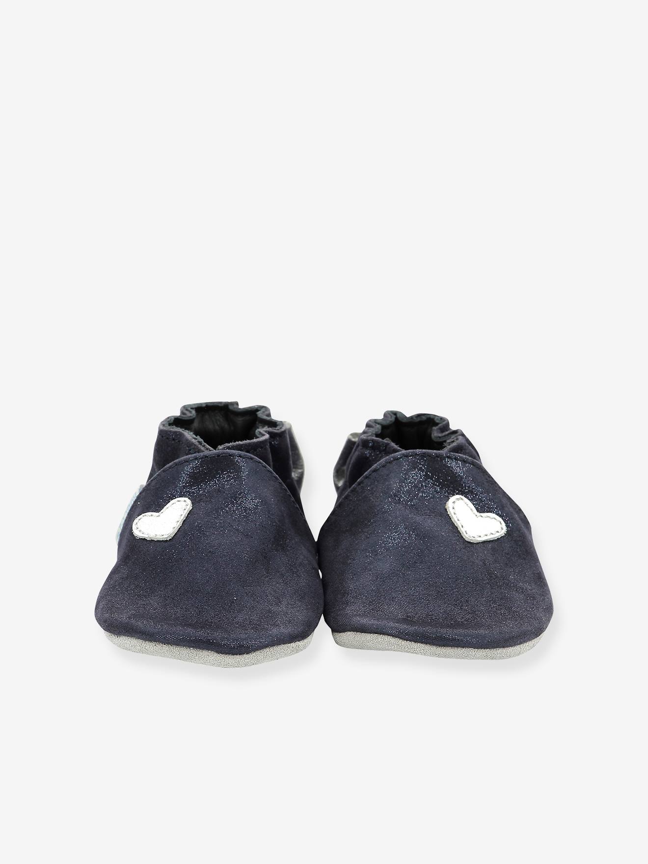 Chaussons cuir souple bébé fille Mini Love ROBEEZ© marine