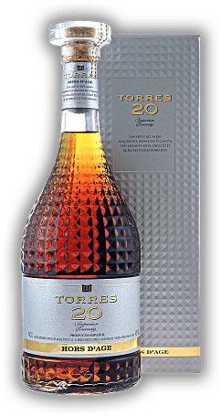 Torres 20 Miguel Torres Hors d'Age Torres 20 Miguel Torres Hors d'Age Ein Symbol der altehrwürdigen Torres Tradition. 0,7	 Liter - Vol 40%