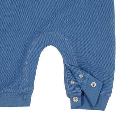 Set Hose + T-Shirt langarm, mittelblau für Jungs
