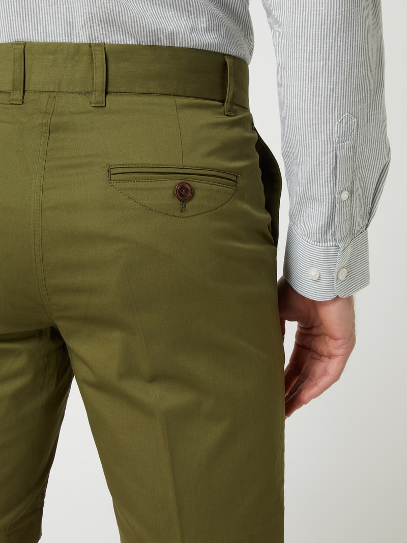Chino-Shorts mit Stretch-Anteil Modell 'Russel Cole' in grün