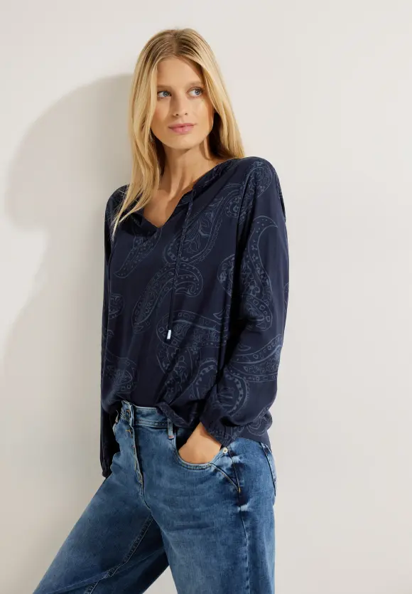 CECIL Paisley Viskose Bluse