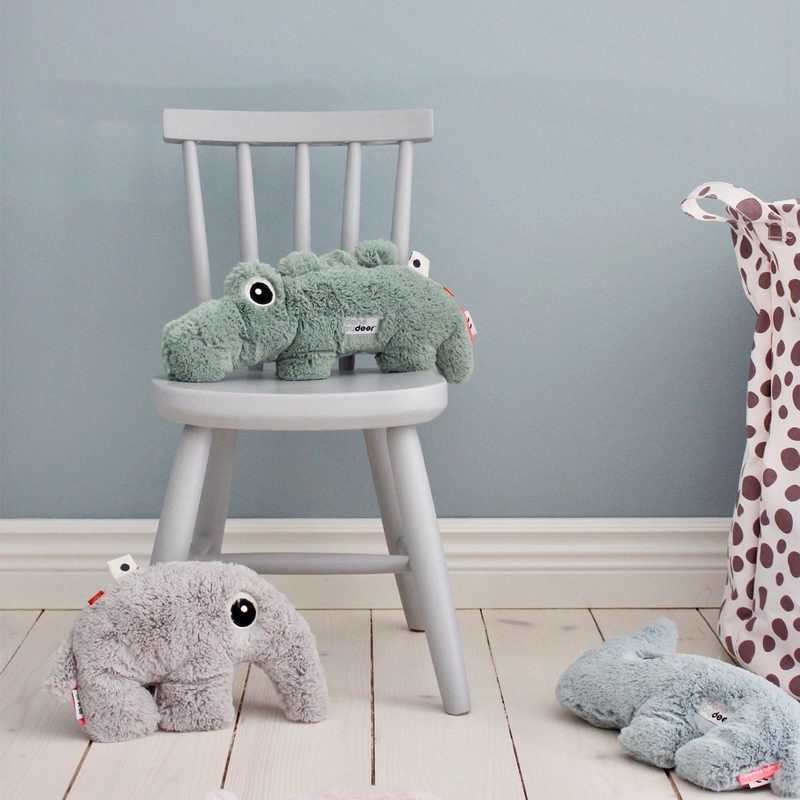Petite peluche Croco cuddle Vert Done By Deer