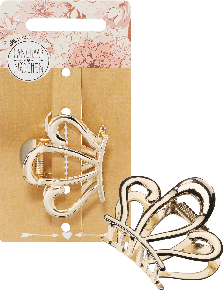 Haarklammer Metall Gold-Optik, 1 St