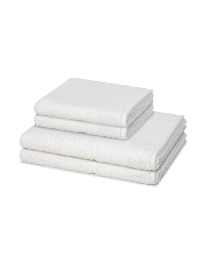 Möve for Frottana 2 X Handtuch 2 X Duschtuch im Set Pearl in Snow günstig kaufen 4