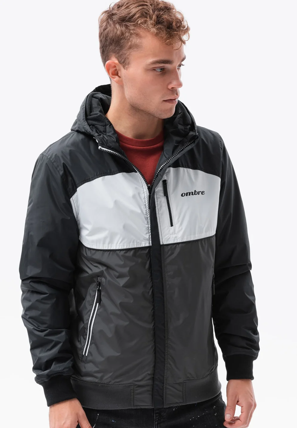 Chaqueta de entretiempo ombré