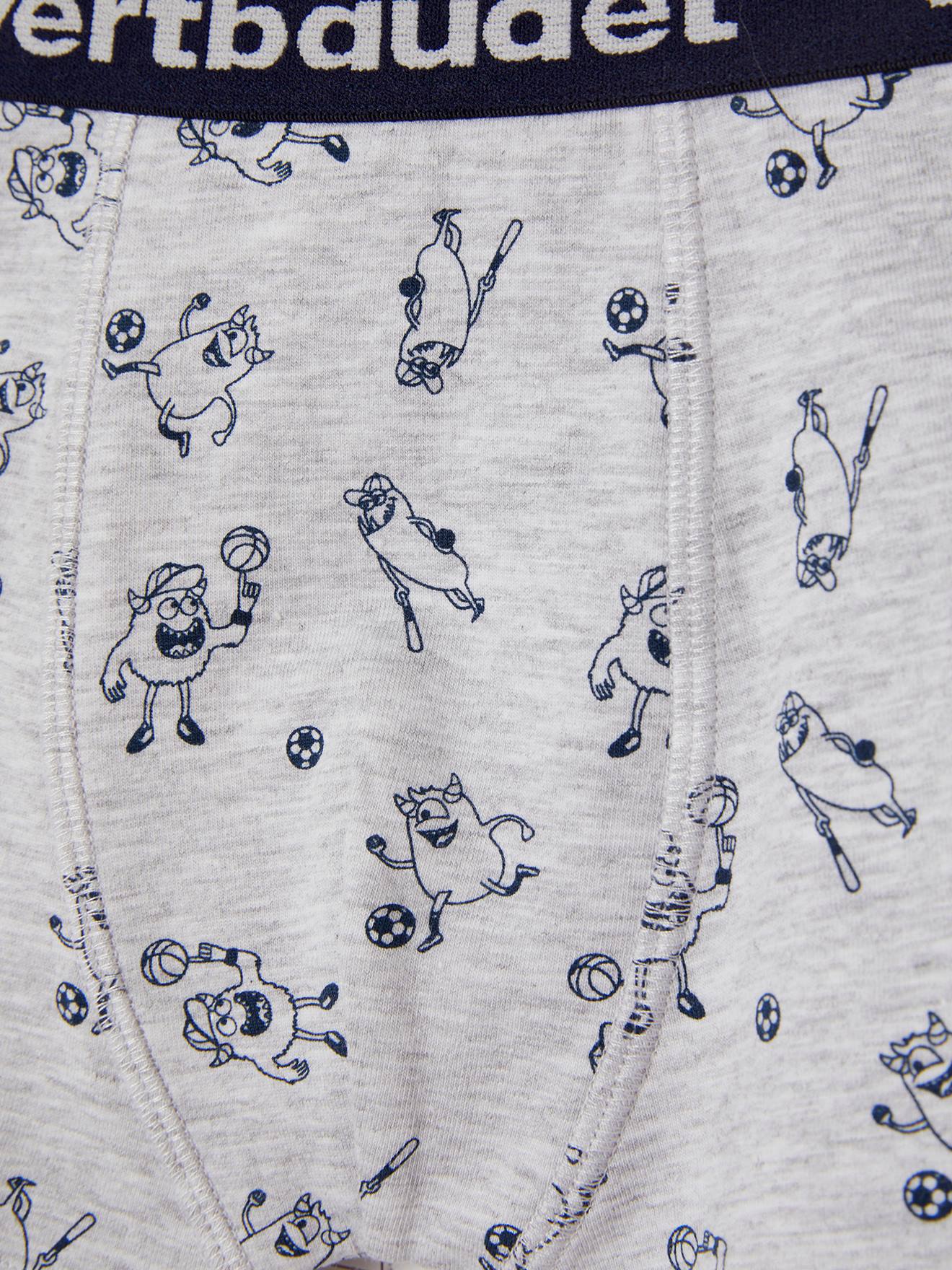 Lot de 5 boxers stretch garçon monstres lot marine