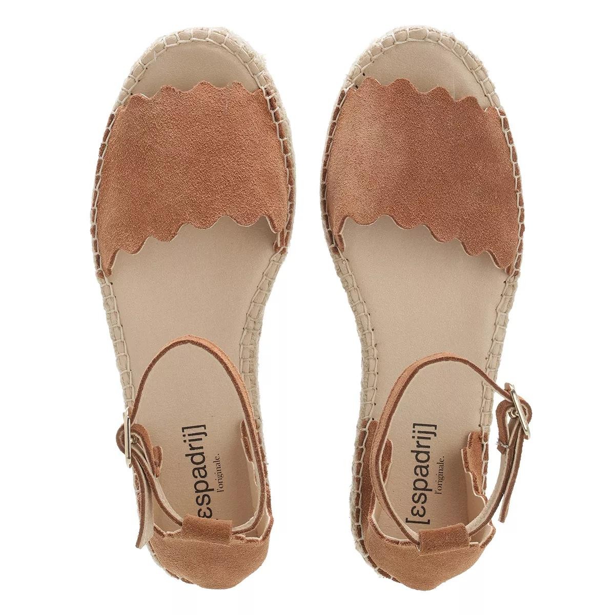 L´AUTRE CHOSE Riemchen Sandalen braun Espadrille