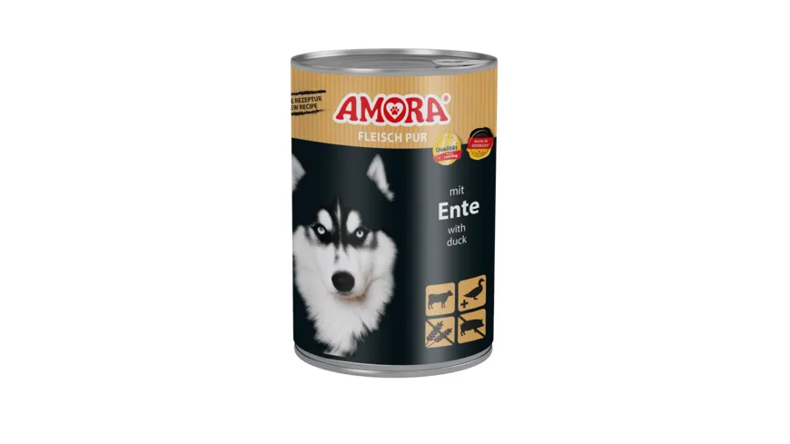 AMORA Fleisch Pur Hundesnassfutter Adult Ente 400 g