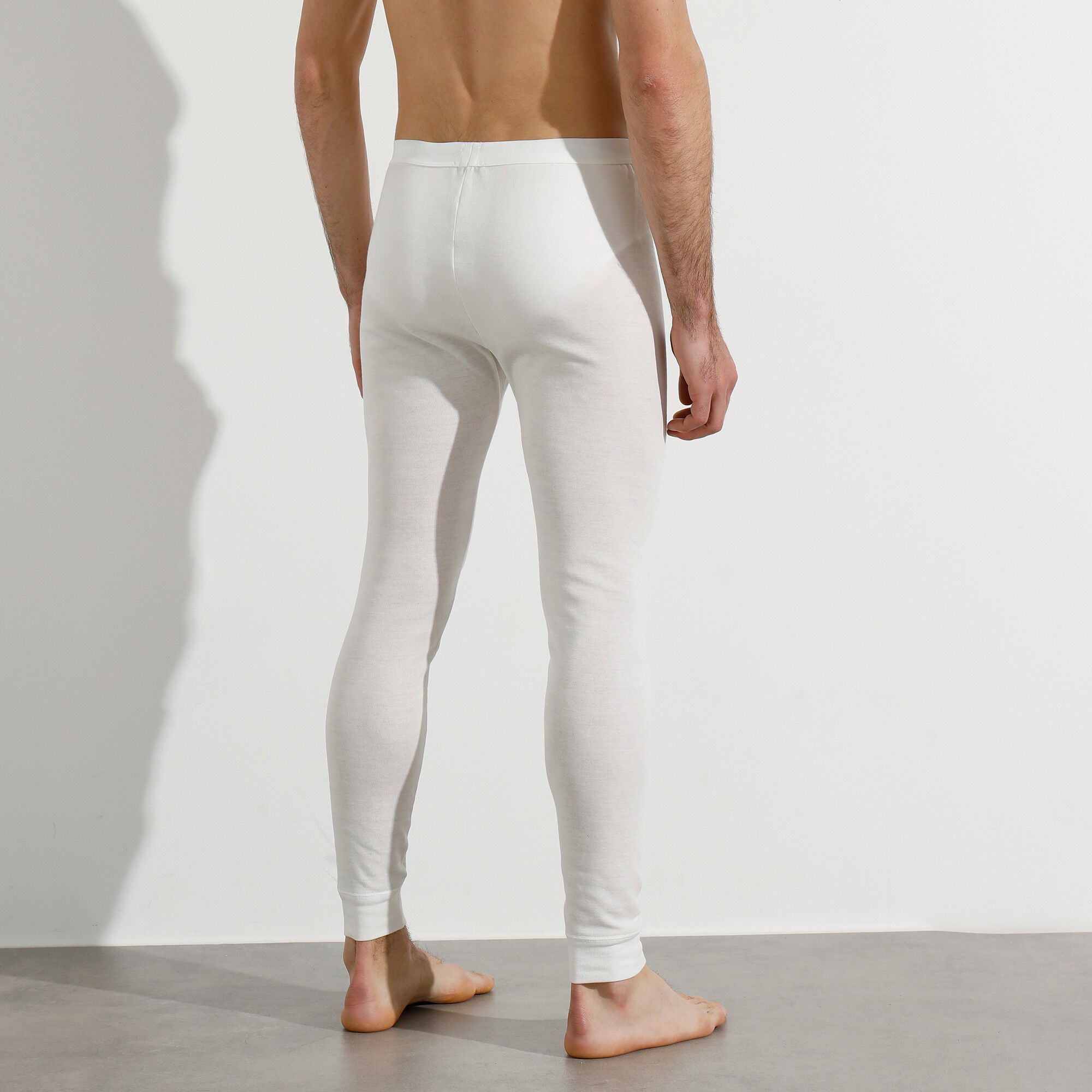 Caleçon long tricot double face ligne chaude