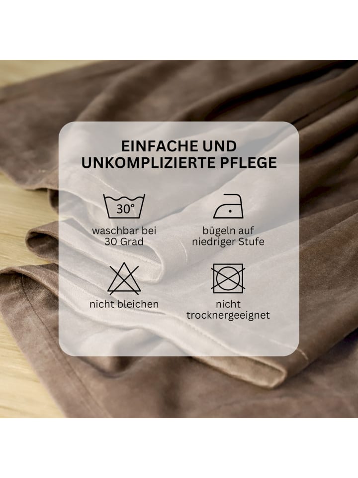 Tom Tailor TT Ösenvorhang VelvetSignature 140 x 250 cm in Braun günstig kaufen 140 x 250 cm