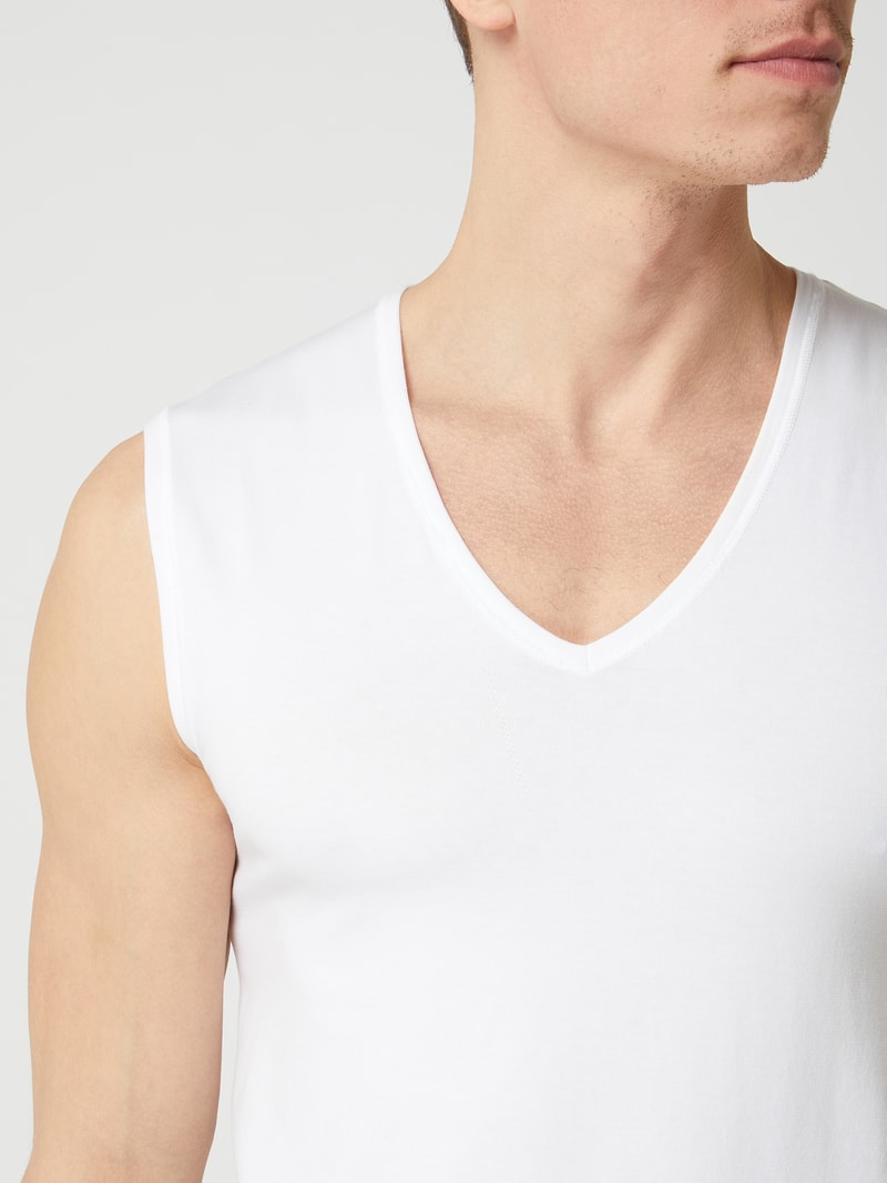 Tanktop mit Stretch-Anteil in weiß