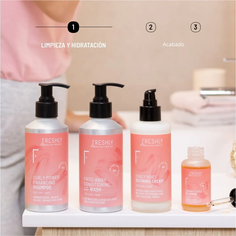 Champú acondicionador antiencrespamiento y co-lavado para el cabello - Champú suave, champú definidor de rizos