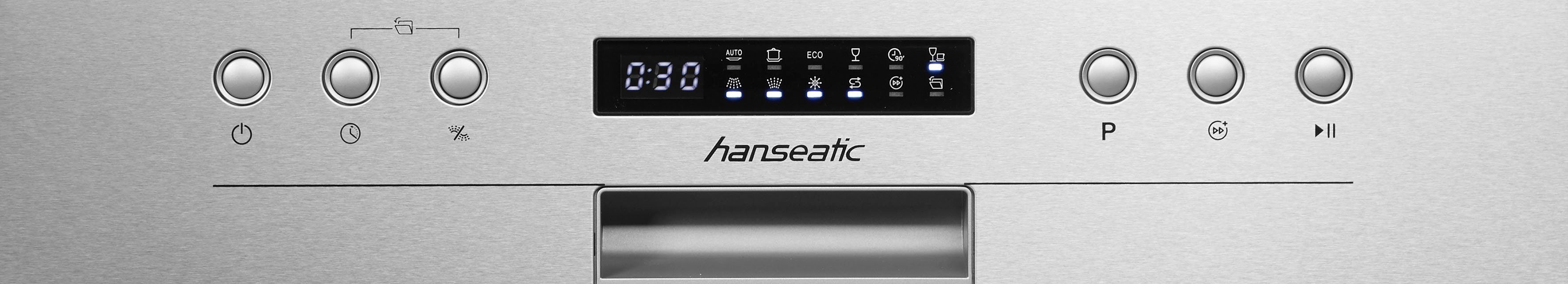 Hanseatic teilintegrierbarer Geschirrspüler, HGTI6082C13K7709DS, 13 Maßgedecke