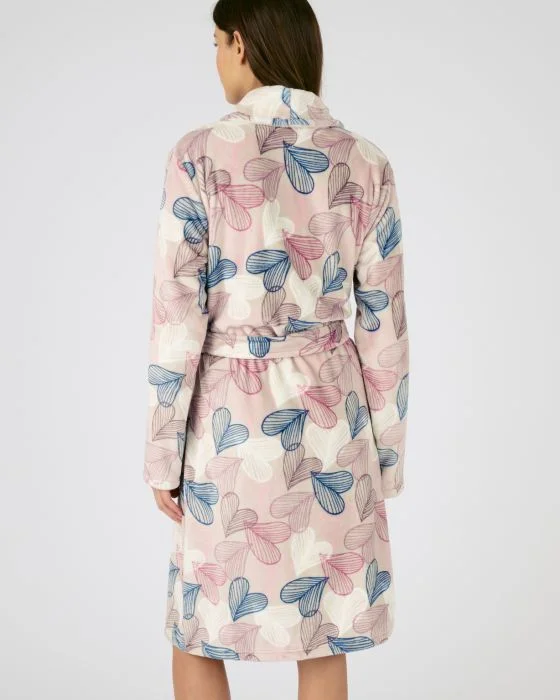 Robe de chambre maille douce et chaude imprimée Thermolactyl