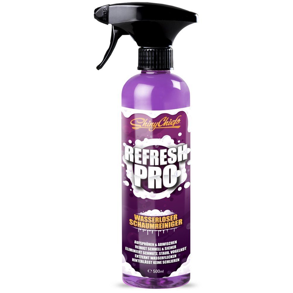 ShinyChiefs RefreshPro - WASSERLOSER REINIGER 500ml Fahrzeugpflege Fett Öl Ruß Schaumreiniger (1-St)