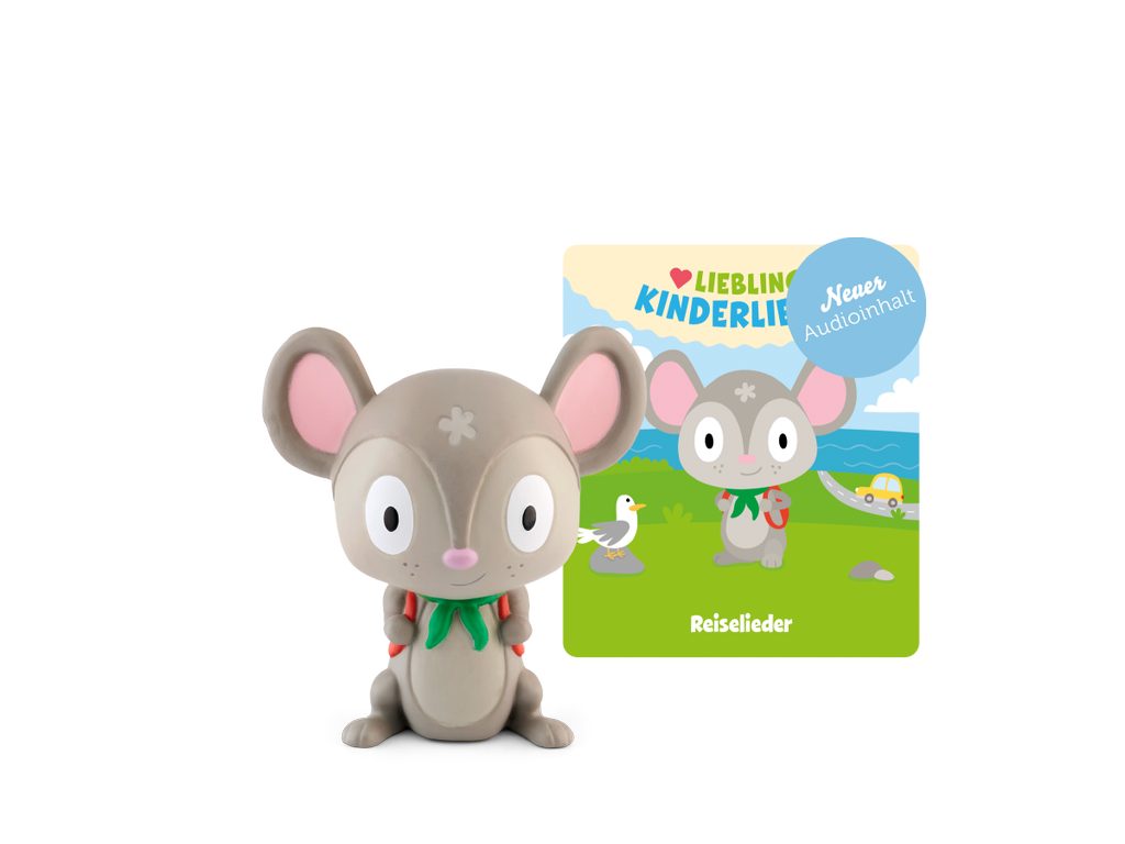 tonies Hörspielfigur Tonies -Lieblings Kinderlieder-Reiselieder Relaunch, (1-St), Magnethaftend, handbemalt, integrierter NFC-Chip