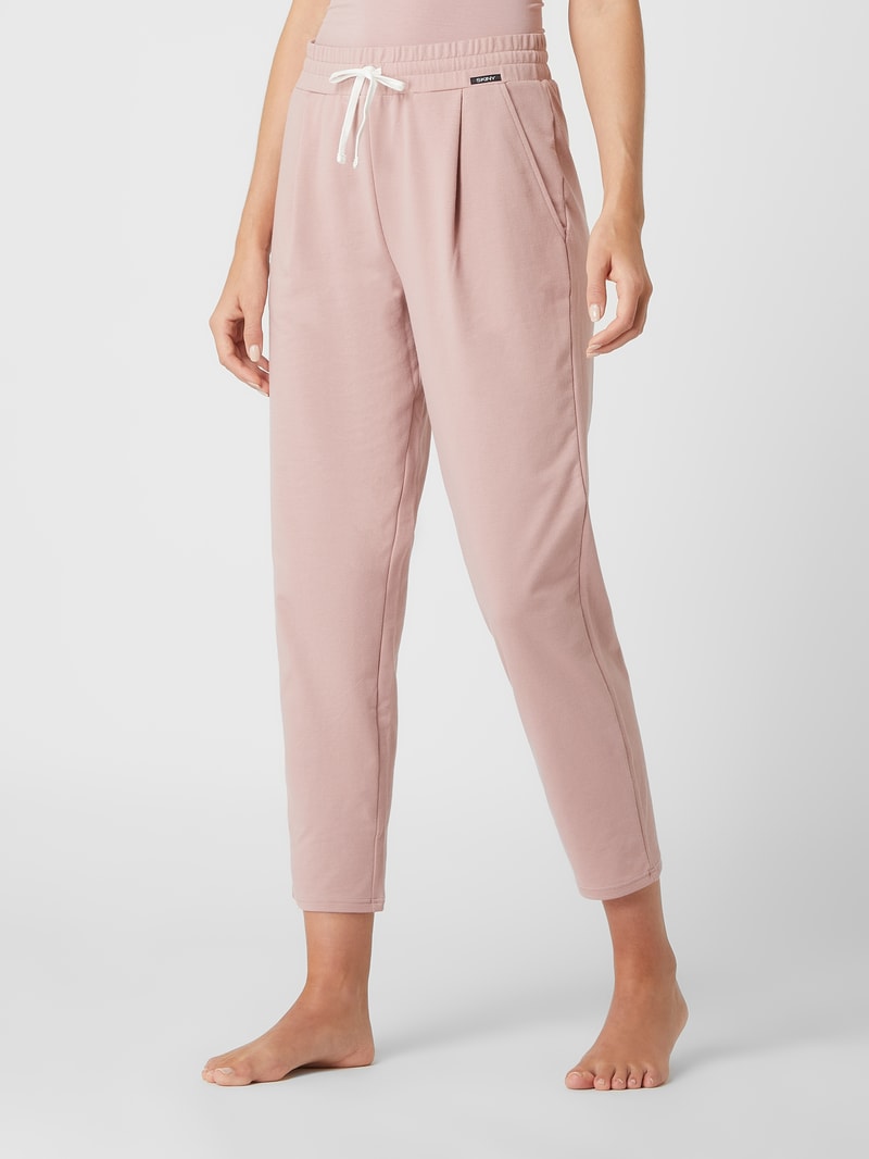 Pyjama-Hose mit Eingrifftaschen in rosé
