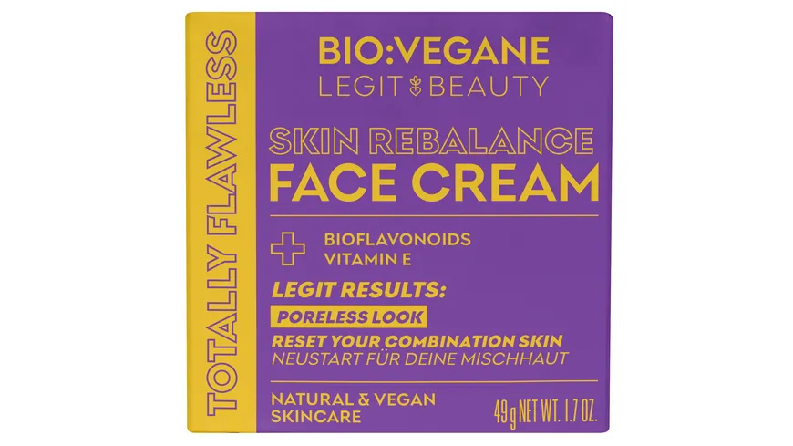 BIO:VÉGANE SKINFOOD Skin Rebalance Face Cream 50 ml