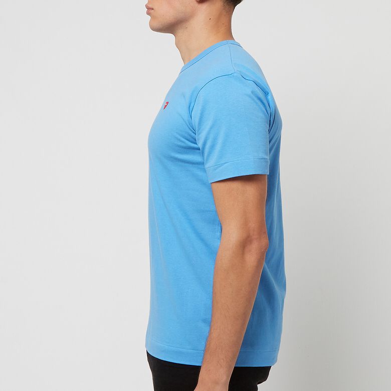 Comme des Garcons Play Blue Red Heart T-Shirt blue