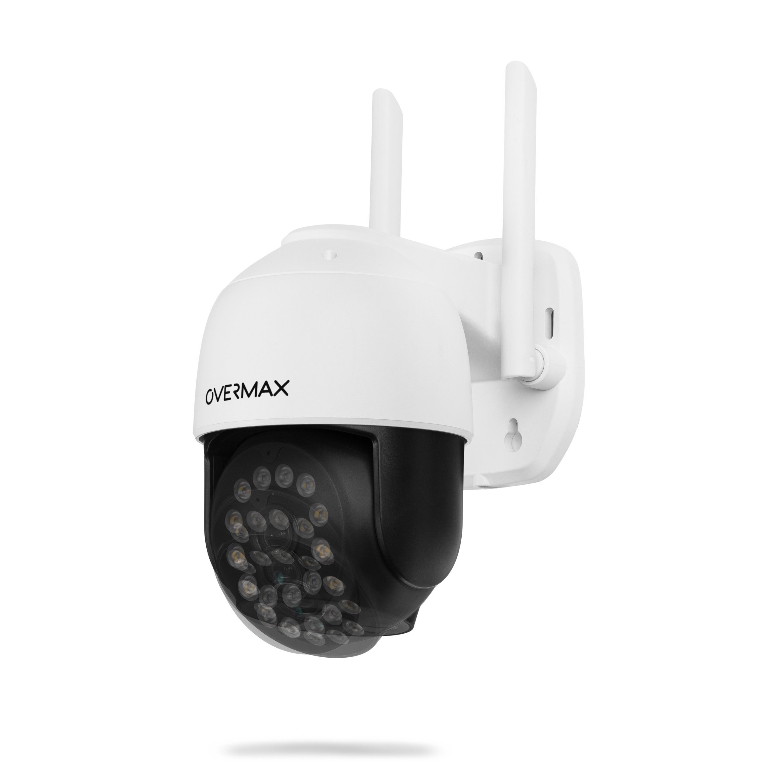 Overmax CAMSPOT 4.95 Überwachungskamera (Aussenbereich, Innenbereich, Set, Smart Wi-Fi PTZ-Kamera, Netzkabel mit Adapter, Montagesatz, 2560 x 1440 QHD/2.5K Video, Beste Multifunktionskamera)