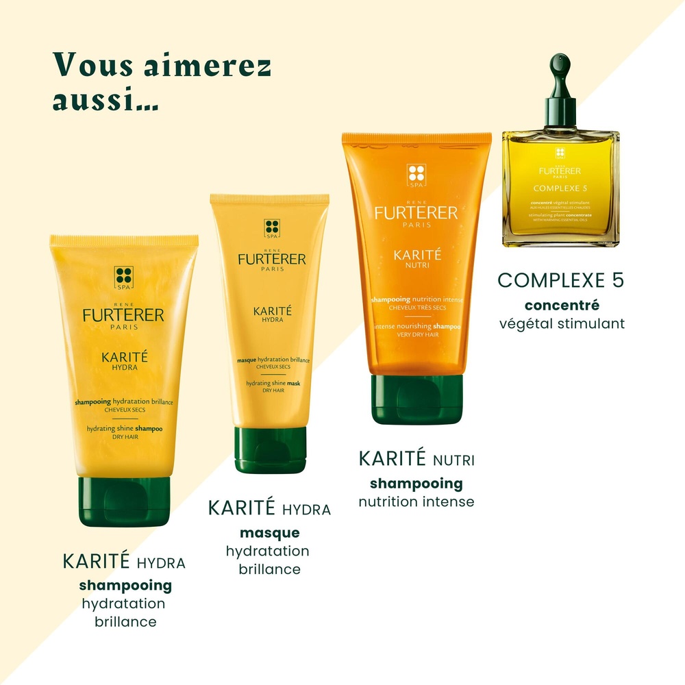 Furterer René Furterer Karité Hydra Crème de jour  hydratation brillance - 30 ml Modèle Voyage