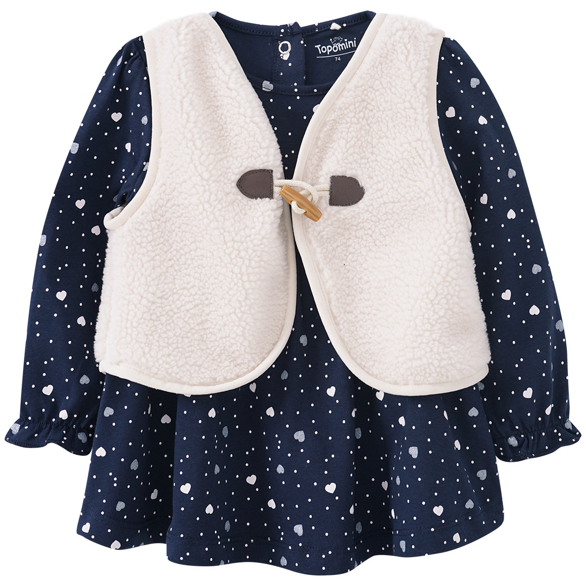 Baby Kleid mit Weste im Set