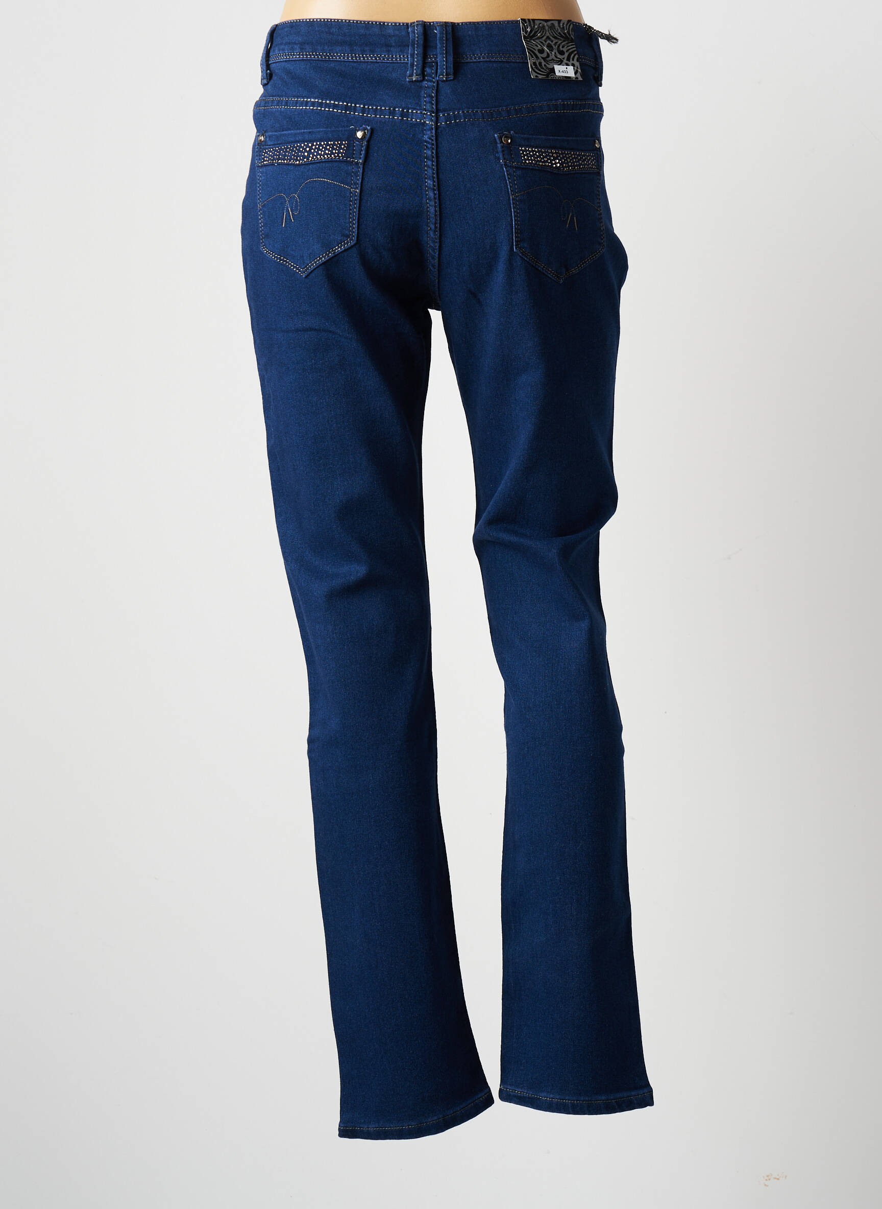 X Max Jeans Coupe Slim Femme couleur bleu