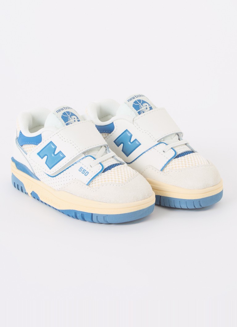 Teniși New Balance 550 din piele cu detalii întoarsă