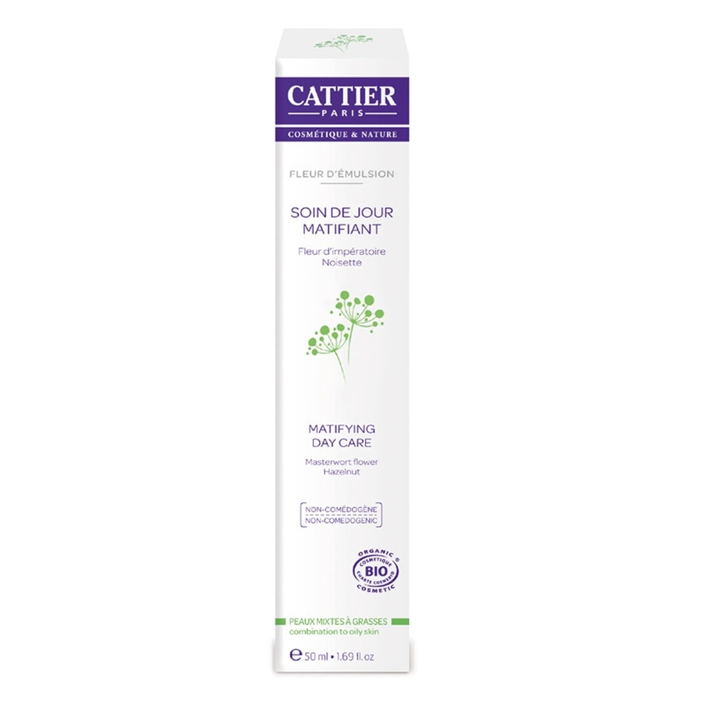 cattier Soin de Jour Matifiant - Fleur d'Emulsio n - 50ml Soins visage