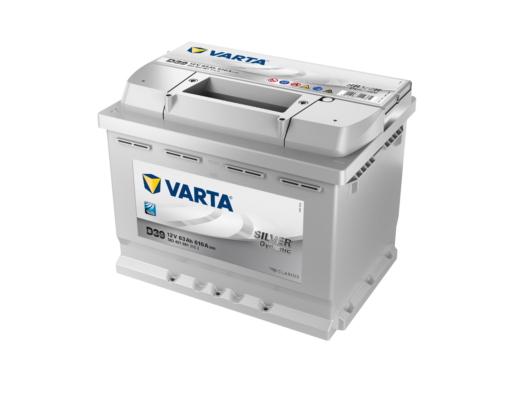 VARTA Silver Dynamic Autobatterie E38, 74 Ah, 750 A  - ATU