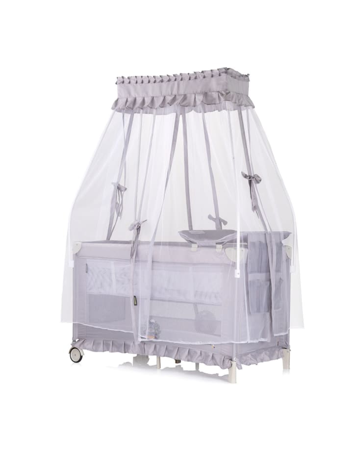 Chipolino Reisebett Palace, Baldachin in grau günstig kaufen 60x120 cm