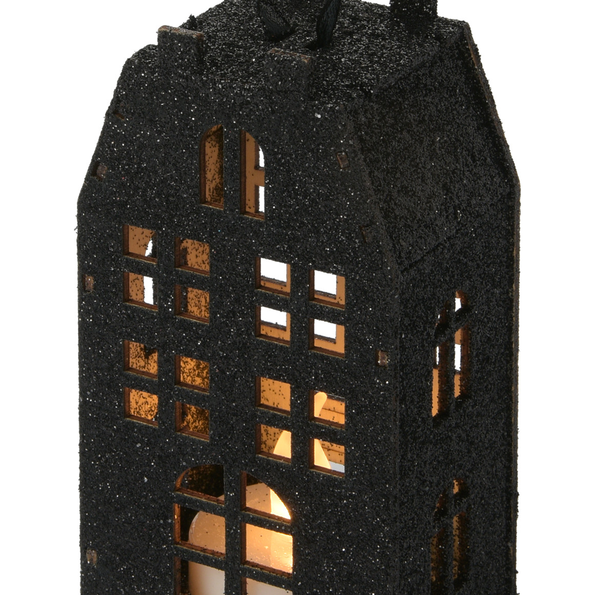 Dekohaus mit LED-Kerze