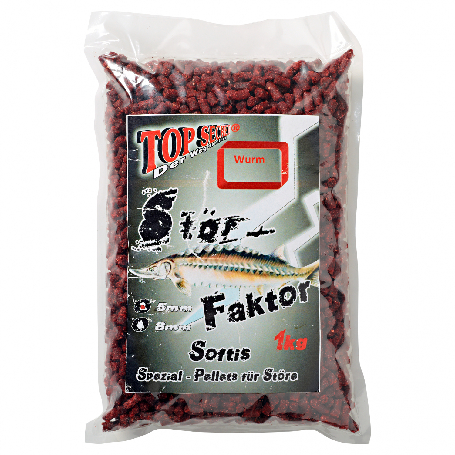 Top Secret Raubfischpellets Stör Faktor (Wurm)