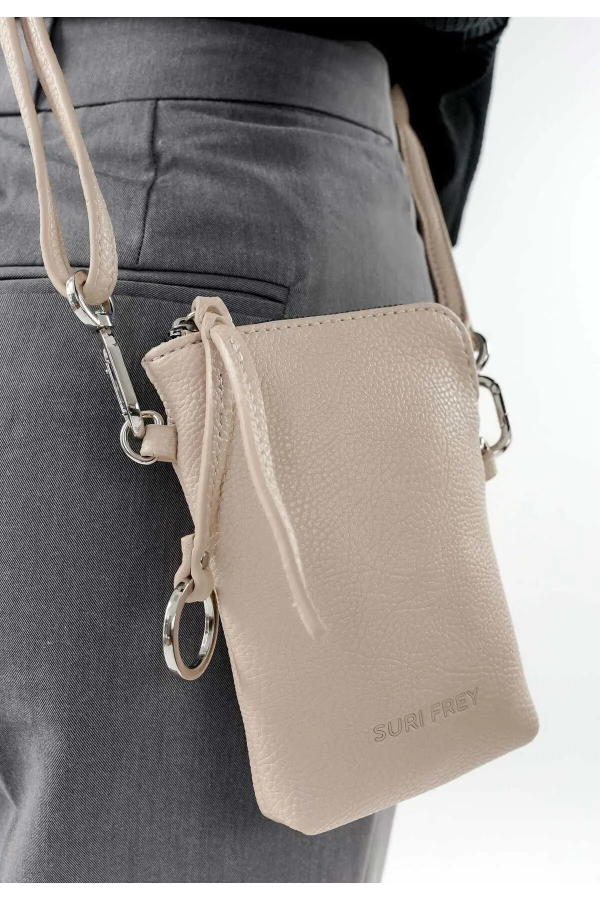 SURI FREY  Umhängetasche - Beige - Unifarben