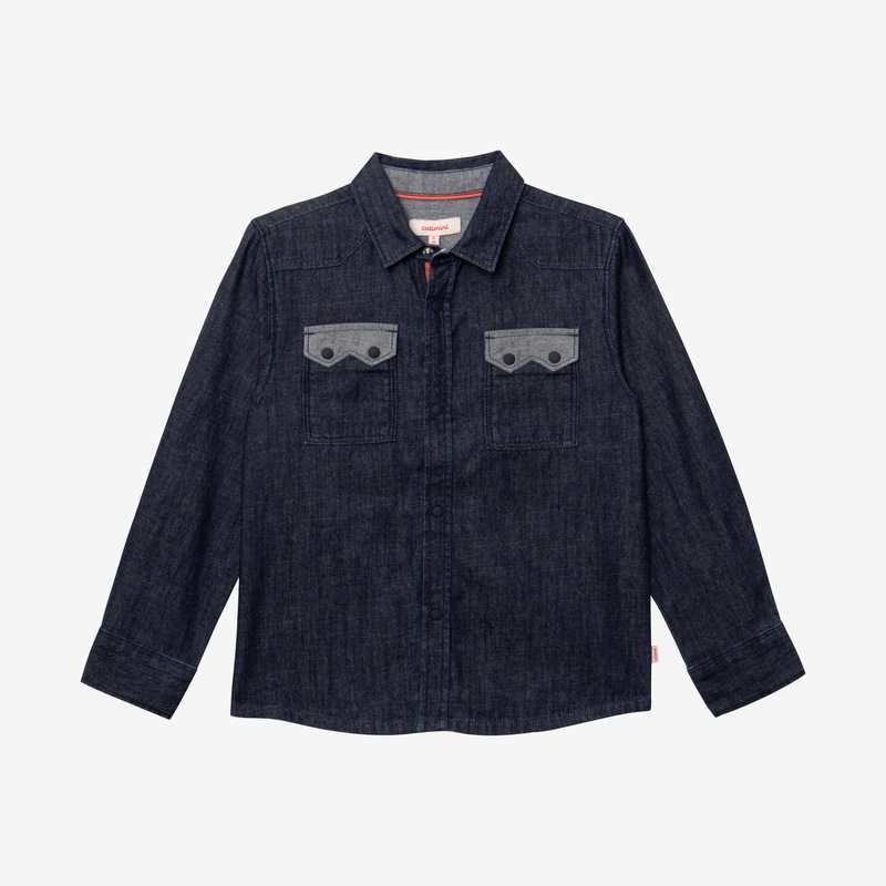 Chemise garçon en jean bleue Catimini
