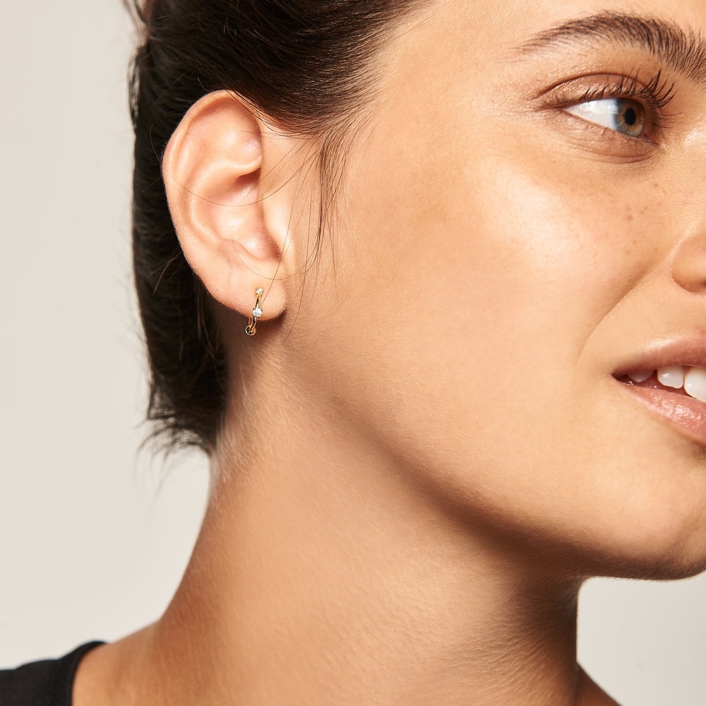 P D Paola Créoles 925 Argent Boucles d'oreilles